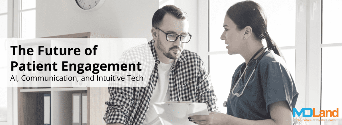 banner discussing the future of patient engagement and ai